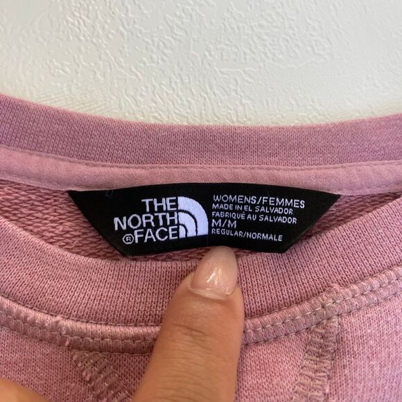 The North Face Women’s Pink Crewneck Sweatshirt Size M - Picture 3 of 5